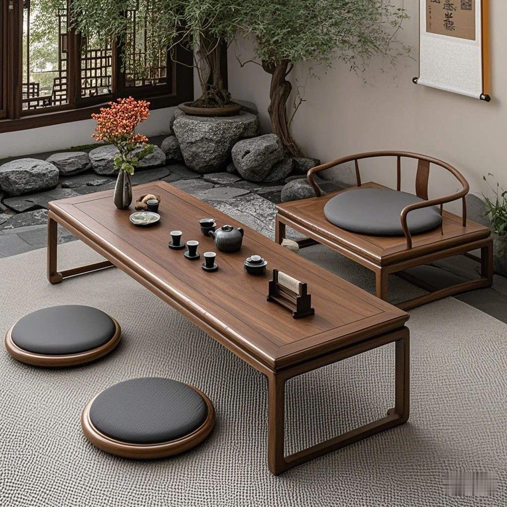 新中式榻榻米茶桌北美黑胡桃木小矮桌实木小茶台胡桃木小型家用,住宅家具,家用茶台/茶桌,淘宝优惠券,粉丝福利购,淘宝优惠卷