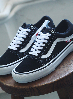 VANS范斯OldSkool Pro黑色男女低帮耐磨透气滑板鞋VN000ZD4Y28