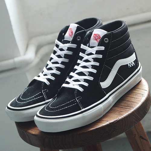vans系带男女滑板鞋高帮耐磨透气