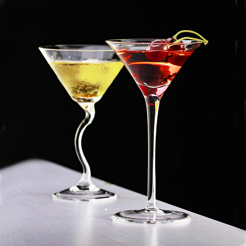 鸡尾酒玻璃杯子果汁杯冷饮杯网红