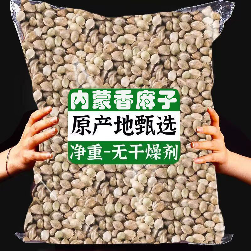 麻子大颗粒大生麻子火麻籽人吃炒熟食用麻子休闲零食宠物零食鸟粮