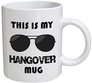 This is my hangover mug美式趣味咖啡马克杯子茶水杯生日礼物新
