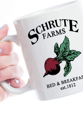 Schrute Farms办公室Office陶瓷咖啡马克杯子茶水杯生日礼物甜菜