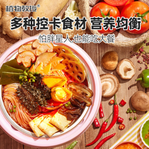 植物教授懒人免煮自助小火锅4盒装方便速食即食控卡轻食自热火锅