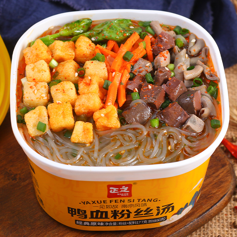 正文鸭血粉丝汤南京老鸭汤速食品