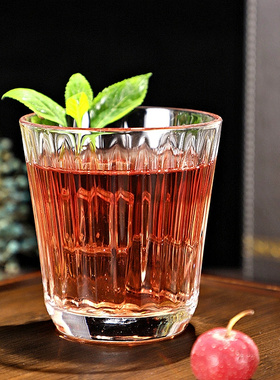 ROUPA创意刚化玻璃杯餐厅水杯果汁杯酒吧竖条纹威士忌酒杯啤酒杯