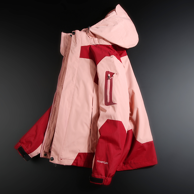 潮牌可拆卸加绒加厚防水冲锋衣