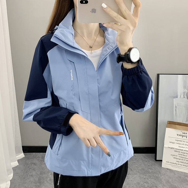防风防风防水防寒冲锋衣春秋冬女