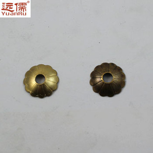 中式 直径2.2CM 仿古五金黄铜产品配件 远儒铜雕 花形 拱片