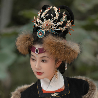 后雨山古风汉服冬季卧兔儿百搭