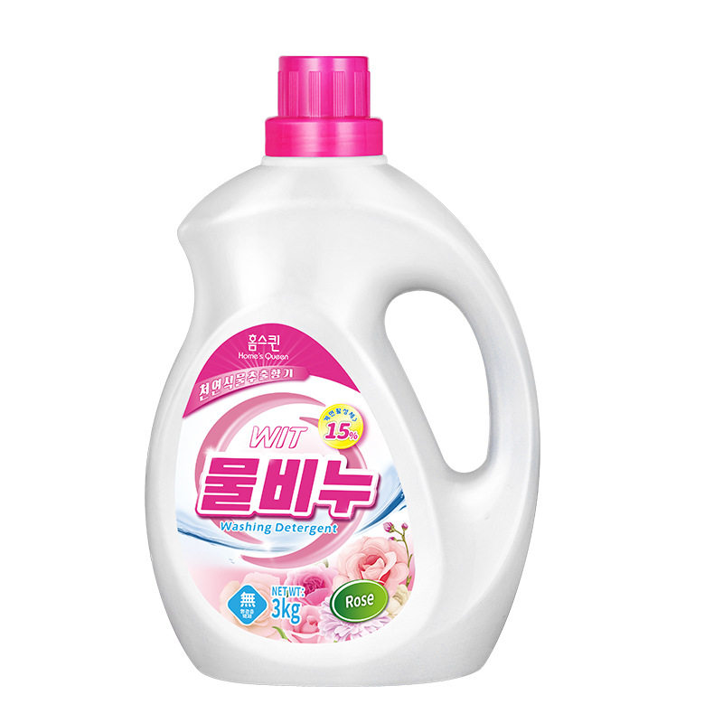 韩国品牌虹丝克润玫瑰花香洗衣液持久留香留香紫色洗护手紫色香氛