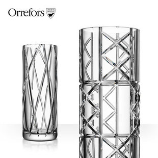 现 Orrefors EXPLICIT  系列瑞典进口水晶花瓶客厅插花摆件