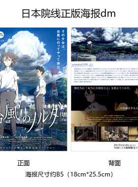 台风的诺尔达 日本院线宣传官方原版海报dm 2015年