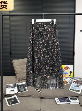 【现货】MS秋冬也无法割舍的绒里碎花半裙时髦洋气半身裙女