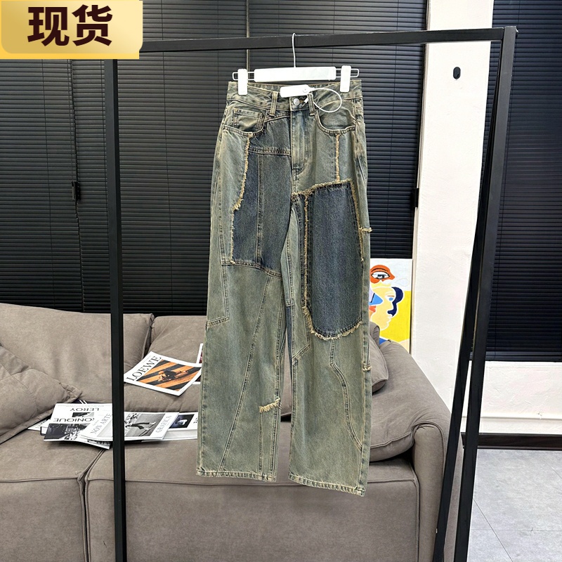 多裁片拼接重工怀旧百搭