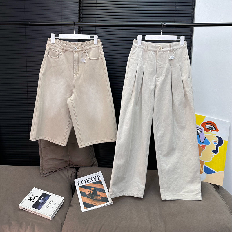 VC私心挚爱 七分浅色抓绒裤＆老钱西装裤