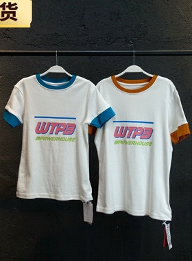 【现货】MONA棉恤上衣白色潮牌女士女生短袖短款夏季时尚潮网红圆