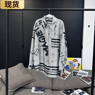 外套上衣百搭2024年春季 magliano马赛克公子衬衫 新款 现货
