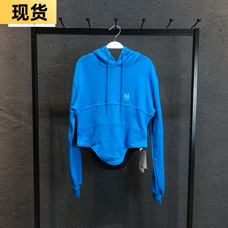 【现货】MONA灰黑蓝色早春秋季连帽卫衣薄款设计感小众女士新款