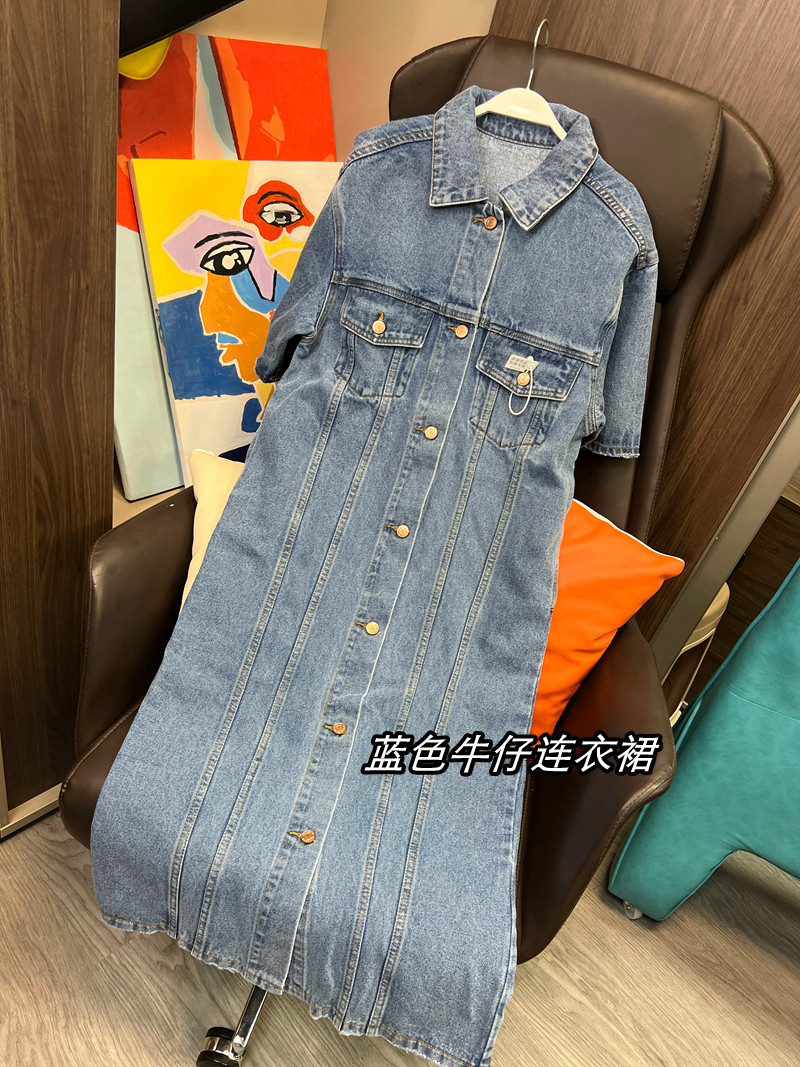 MONA宽松蓝色牛仔连衣裙