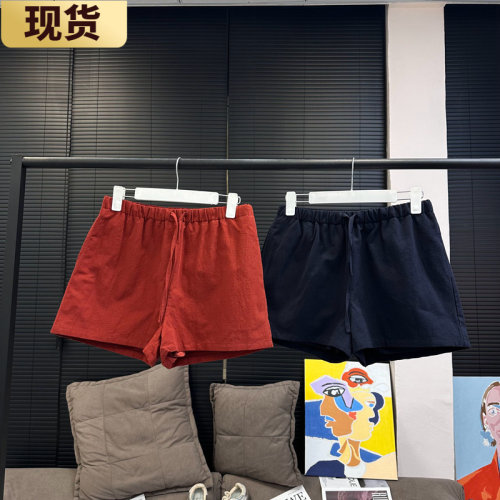 现货章章 周末Golf少女 松弛又老钱亚麻小短裤