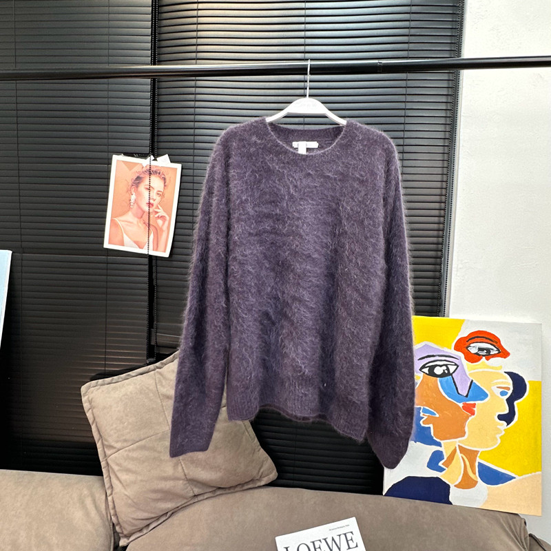 【MS 12/10新品】拉绒长毛 静奢稀有三色100山羊绒衫