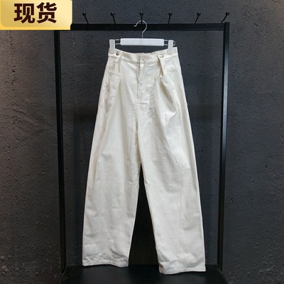 口袋牛仔裤显腿长裤子