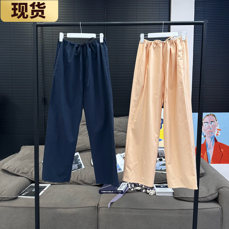 现货MS运动休闲百搭松弛感抽绳体闲裤子女款夏2025新款长裤