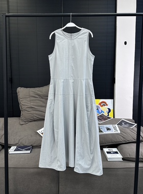 axb 苏佛广场 灰色背心连衣裙长裙气质通勤优雅显瘦宽松休闲