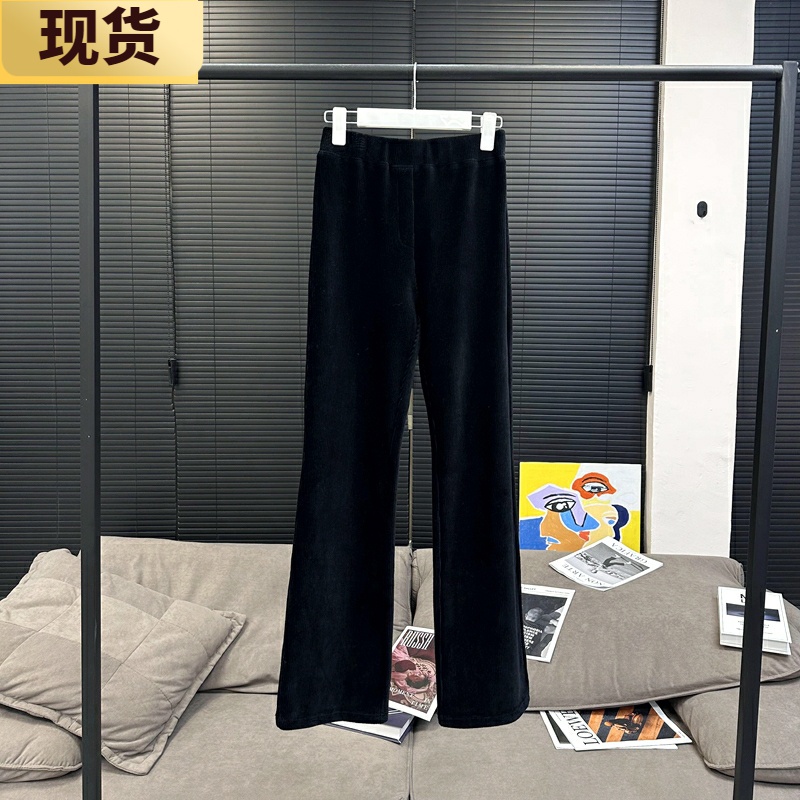 【现货】MS老钱摩登风微喇灯芯绒瘦腿裤2023新团宠收胯显瘦休闲裤