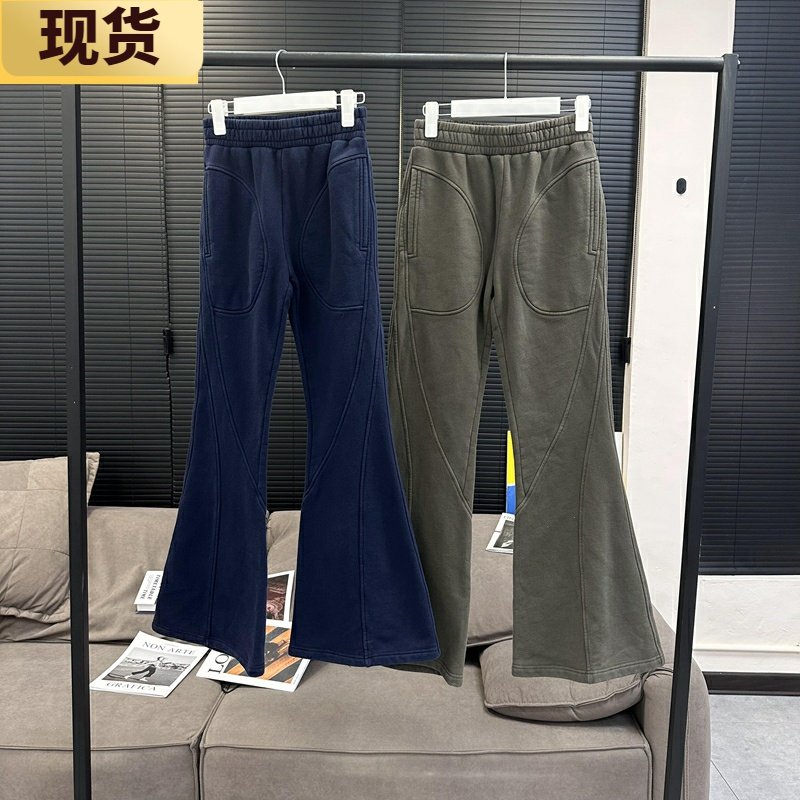 【现货】一条会拉腿的抓绒喇叭运动裤上身显瘦2色,女装/女士精品,休闲裤,淘宝优惠券,粉丝福利购,淘宝优惠卷