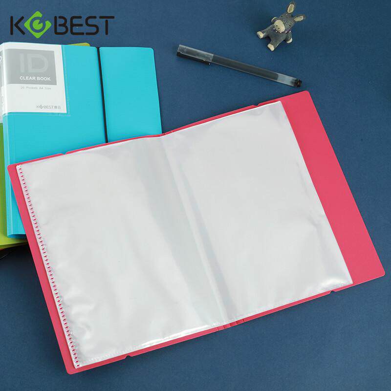 A4透明资料册小奖状收集册20页b超对折孕检多功能儿童收纳册