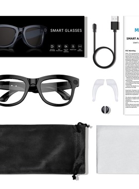 M01智能眼镜500w像素拍照防抖1200P视频录音AI同声翻译太阳镜