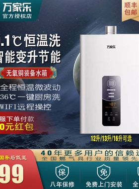 Macro/万家乐 JSQ24-12YP1(F)燃气热水器智能TP1节能家用恒温TP3