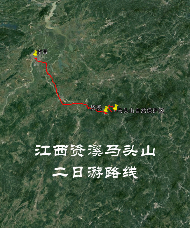 江西资溪马头山 自驾 旅行 旅游 导航地图 谷歌 奥维轨迹路线