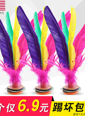 毽子儿童学生毽球耐踢羽毛大花腱子成人健身运动鸡毛键子比赛专用