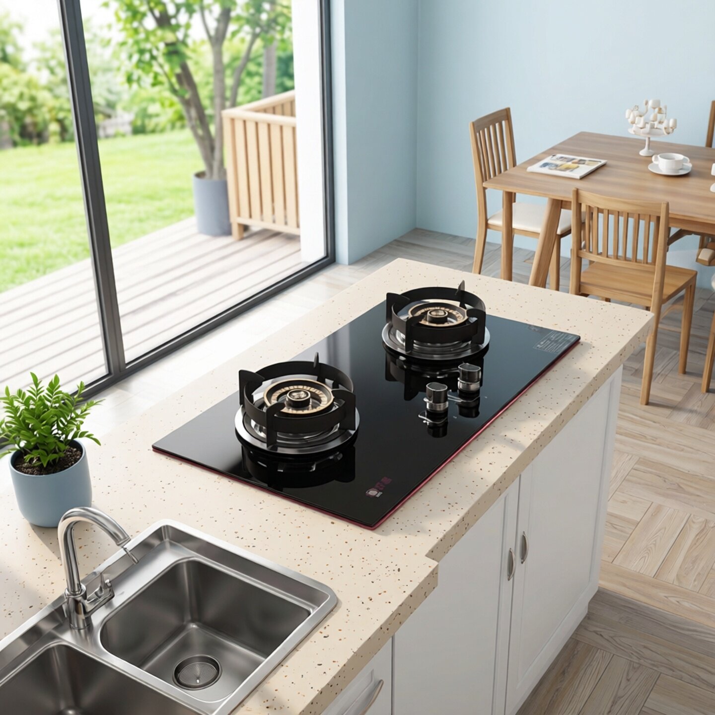 双喜煤气灶家用双灶燃气灶嵌入式灶台式液化气灶节能猛火灶双炉具