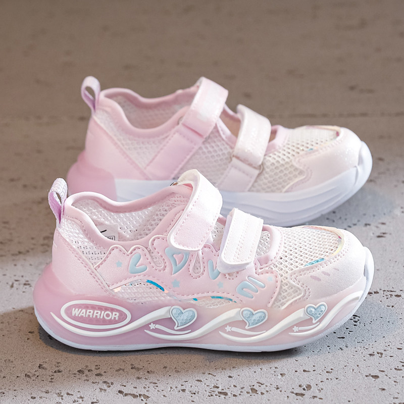 回力童鞋女童包头凉鞋夏季2026新款女孩公主时尚镂空网面运动网鞋