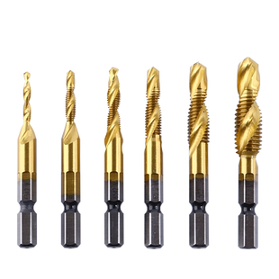 六角柄钻攻一体复合机用丝锥丝攻螺旋机用螺纹上工开孔钻头M3-M10