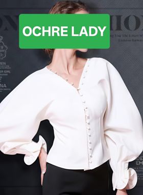 现货白色衬衫女2026新款女装衬衣明星同款灯笼袖上衣外套防晒服女