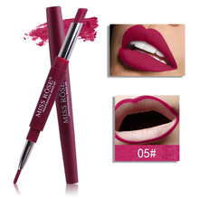 2 End Lipstick Long Lasting Red Nude Lip Liner set 口红唇线
