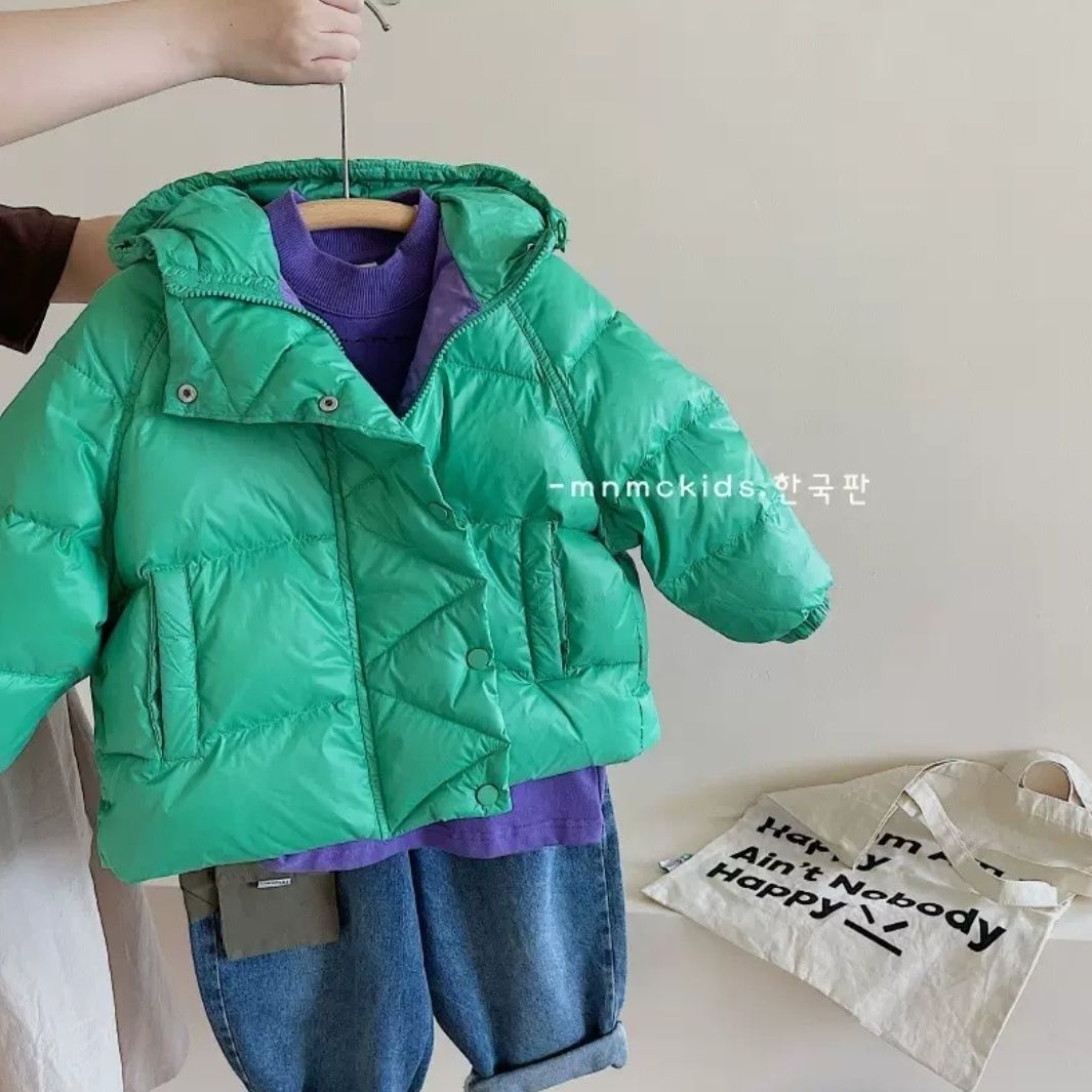 哇咔酷羽绒服短款2025年冬季洋气男女童宝宝加厚冬装羽绒外套