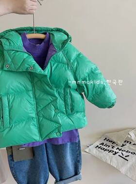 哇咔酷羽绒服短款2025年冬季洋气男女童宝宝加厚冬装羽绒外套