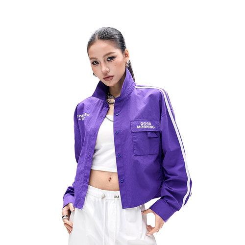 拓谷复古立领短款设计感衬衫女