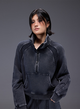 拓谷25秋季新款美式复古辣妹风简约短款外套女显瘦百搭休闲女运动