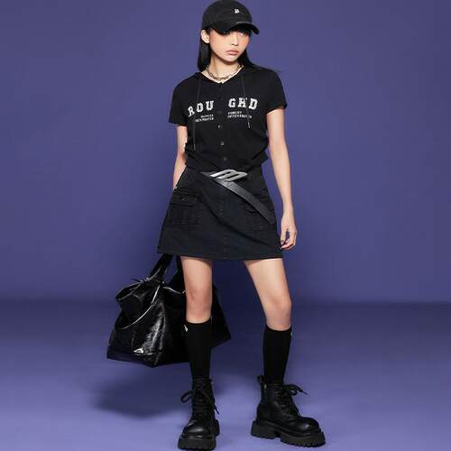 连帽百搭常规通勤新款黑色