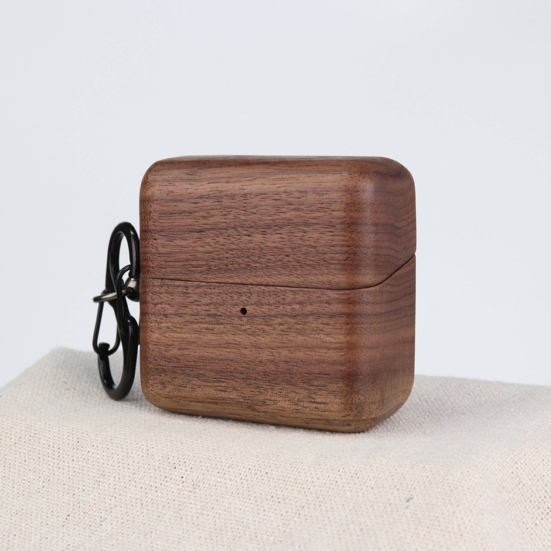 适用于华为FreeClip2实木保护套全包简约复古FreeBuds Pro3/4真无线蓝牙耳机套FreeClip1代胡桃木质保护壳