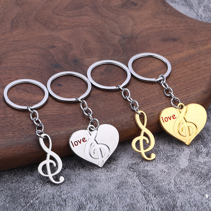 新款金属情侣钥匙扣男女一对挂件情人节纪念礼品挂饰