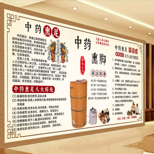 中药熏蒸好处海报足疗广告