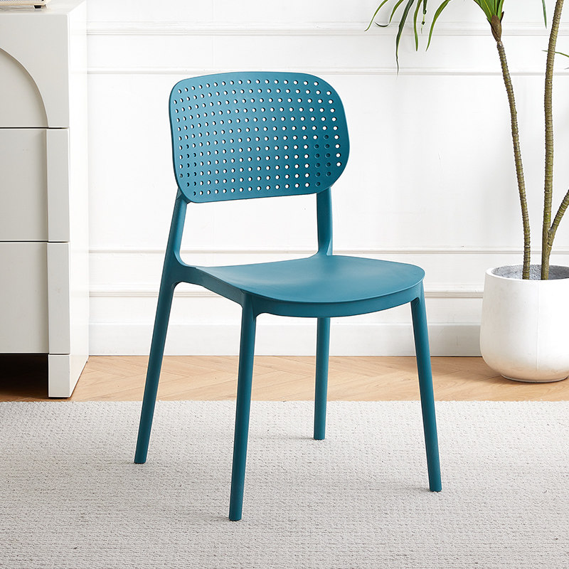 加厚简约塑料椅子家用靠背椅现代塑胶餐椅成人加厚休闲椅户外凳子